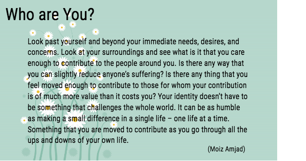 Who Are You? – Reflections – Moiz Amjad