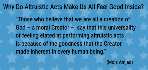 Why Do Altruistic Acts Make Us All Feel Good Inside? – Reflections ...